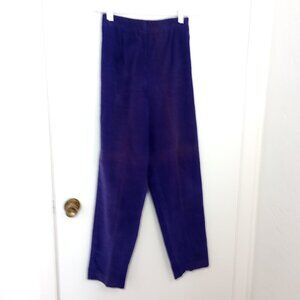 Talbots Vintage Purple Elastic Waist Corduroy Pants